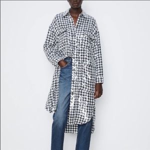 Gorgeous Houndstooth shacket...NWT